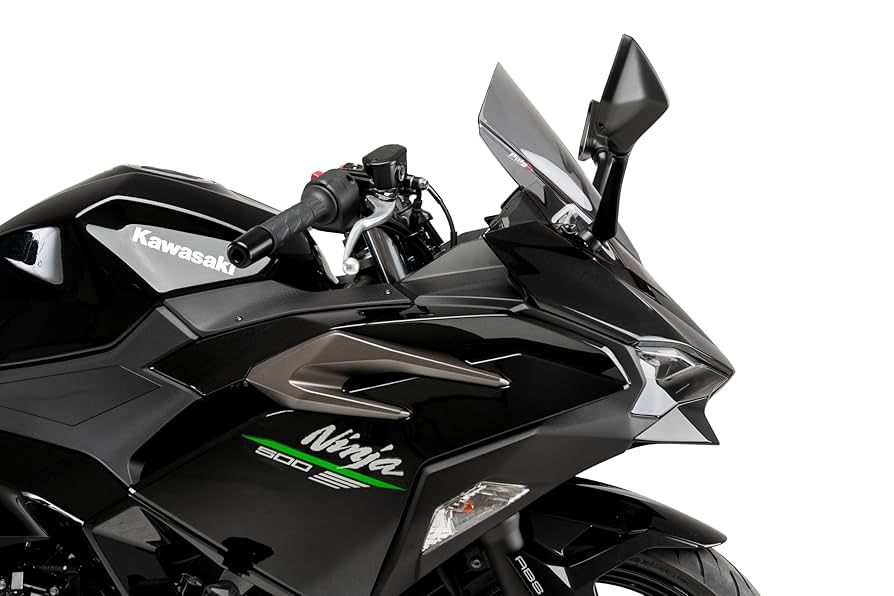 puig スクリーン　モンスタープラス　ブラック Z Racing Screen for Kawasaki ZX6R - Puig – Bikenbiker
